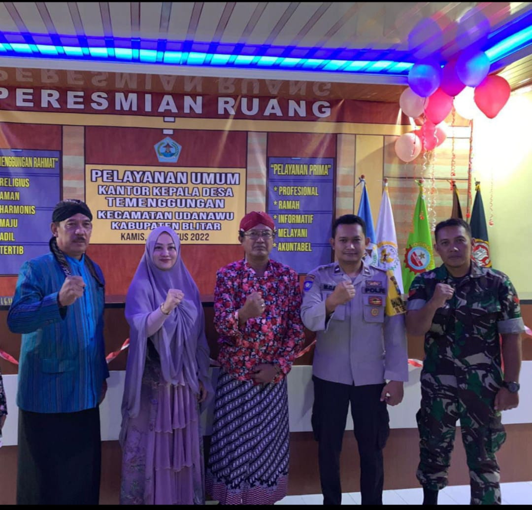 "PERESMIAN RUANG PELAYANAN KANTOR KEPALA DESA TEMENGGUNGAN"