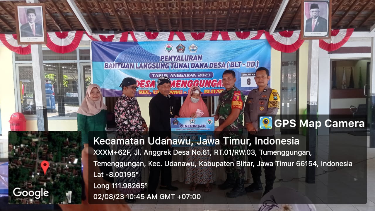 PENYALURAN BANTUAN LANGSUNG TUNAI DANA DESA (BLT-DD) BULAN AGUSTUS DESA TEMENGGUNGAN