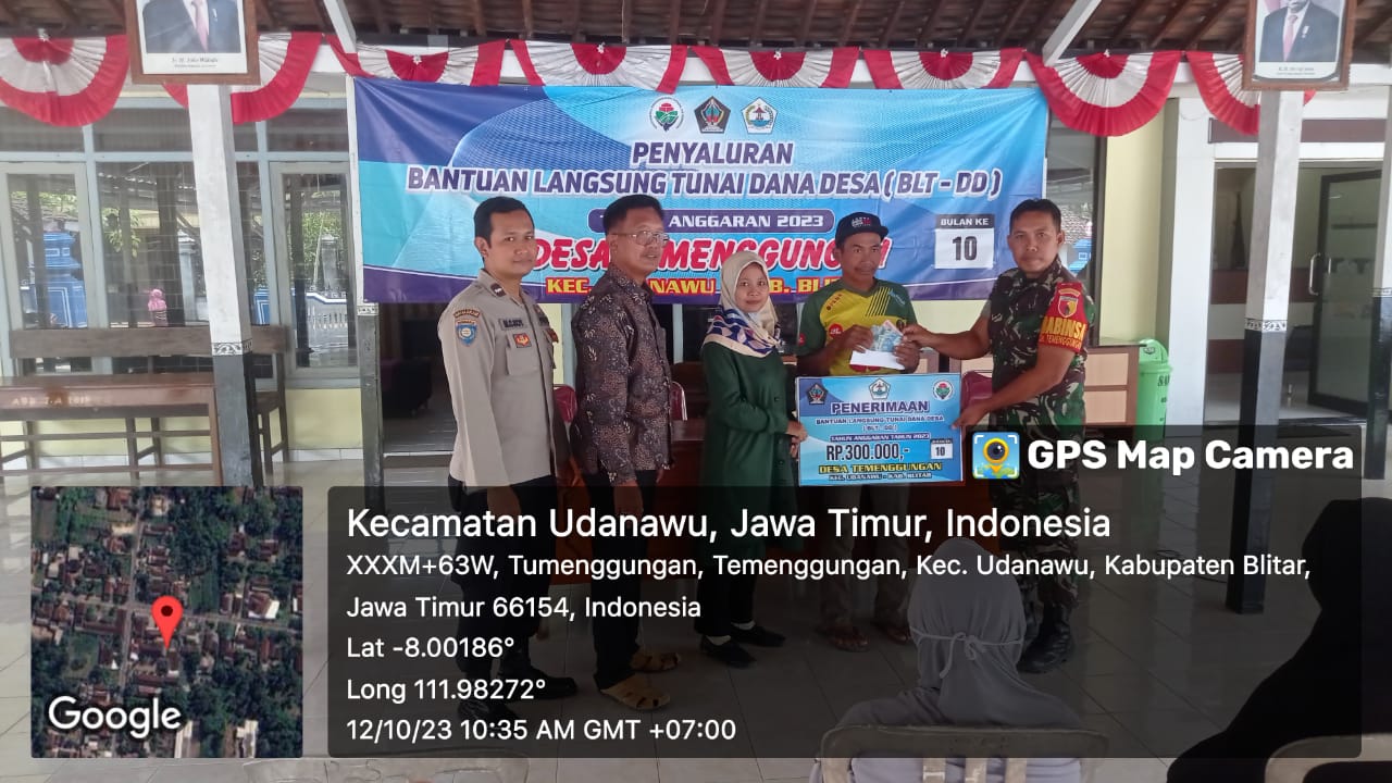 PENYALURAN BANTUAN LANGSUNG TUNAI DANA DESA (BLT-DD) BULAN OKTOBER DESA TEMENGGUNGAN