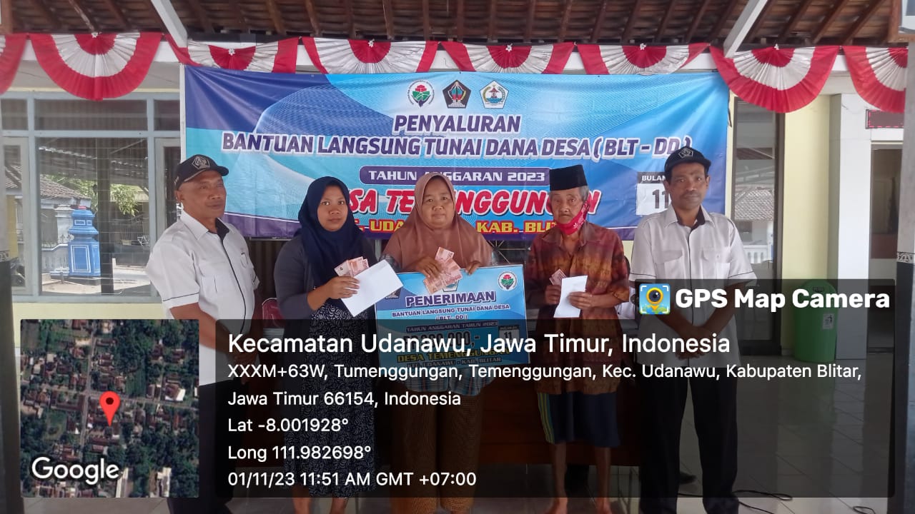 PENYALURAN BANTUAN LANGSUNG TUNAI DANA DESA (BLT-DD) BULAN NOVEMBER DESA TEMENGGUNGAN