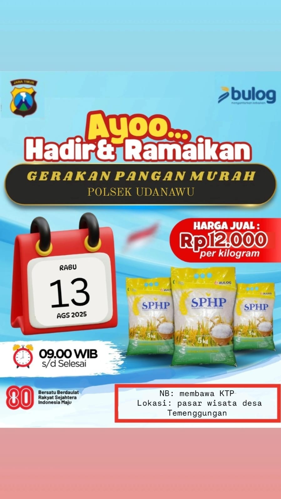 GERAKAN PANGAN MURAH POLSEK UDANAWU